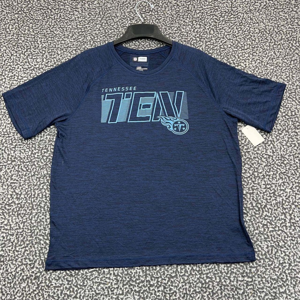 Tennessee Titans Shirt Men Large Blue Team Apparel Short Sleeve Crew Neck‎ New L